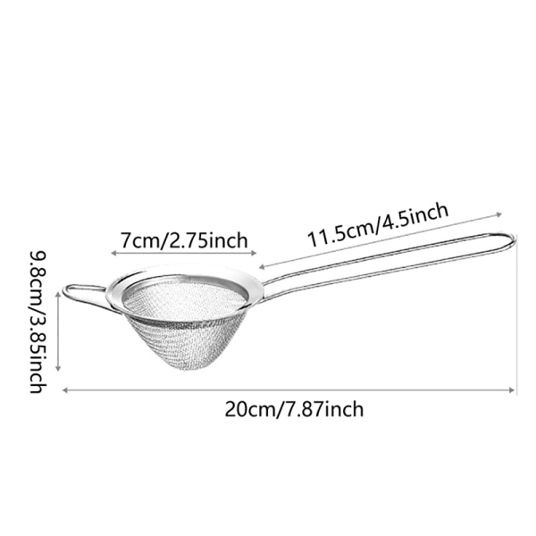 Mesh rostfritt stål konisk sil Cocktail Bar Sil