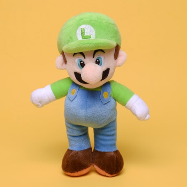 Super Mario Bros Luigi Plysch Doll Anime Speldekoration Leksaker Green