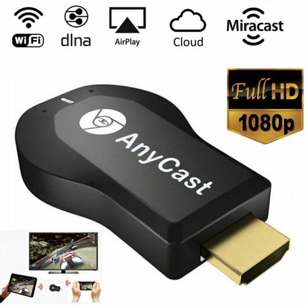 4K AnyCast M2 Plus WiFi Display Dongle HDMI-mediasoitin