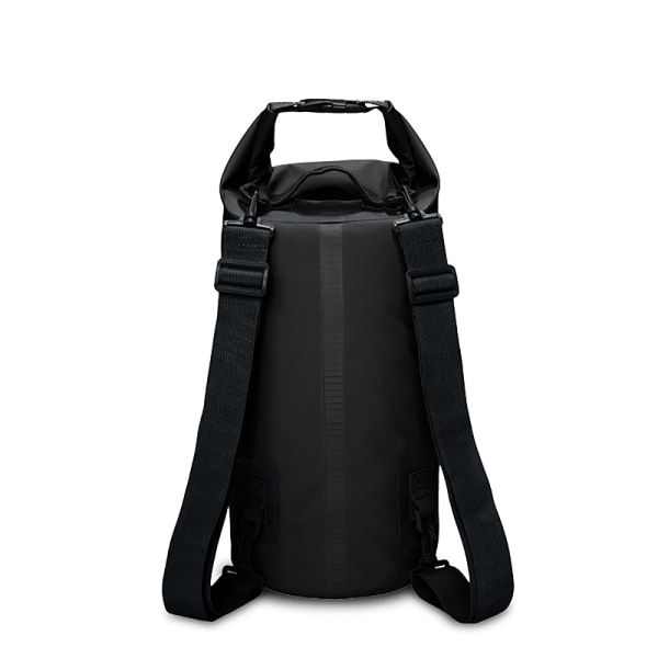 Vanntett Bag Tørr Bag Ryggsekk for Båt Rafting Fiske black 10L