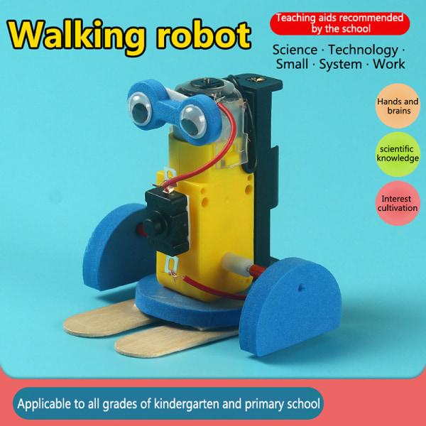 1 sæt Kids Elektrisk gør-det-selv-samlet model Ming Crawling Robot Kit