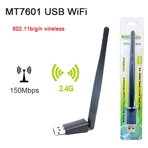 150 Mbps trådlöst nätverkskort Mini USB WiFi-adapter 1pc