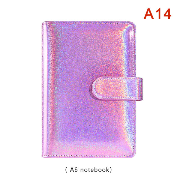A6 nahkaiset Budget Binder -muistikirjan muistikirja-kirjekuoret A14