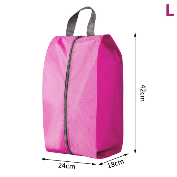 Støvtæt Vandtæt Opbevaringstasker Nylon Sko Taske Pink L 8219 | Pink | L |