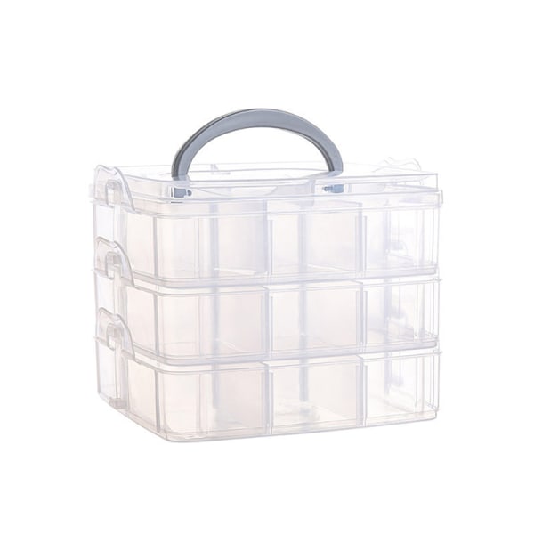 18 Grids Justerbar Opbevaring Case Box Smykker Container Boxes Orange