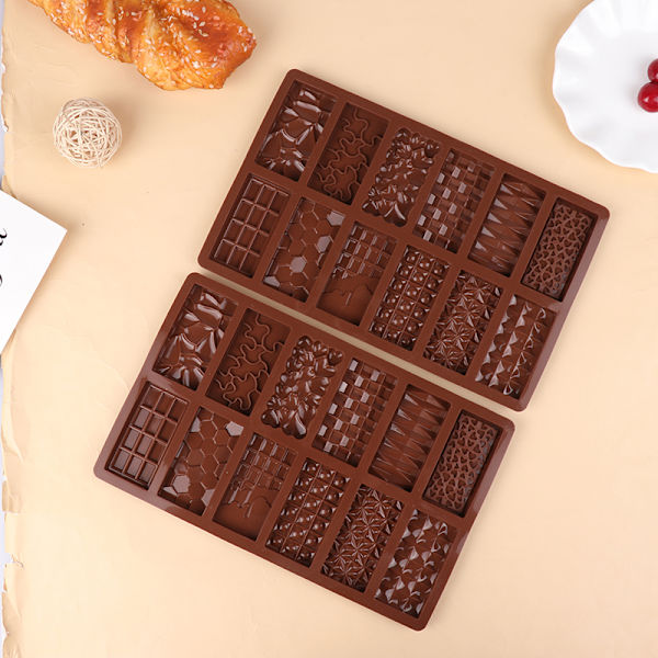 1 Stk 12 Cavity Silikone Chokolade Forme DIY Brown