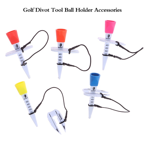 1 kpl Golf Tee monitoimiset muoviset Golf Tee -golftarvikkeet Yellow