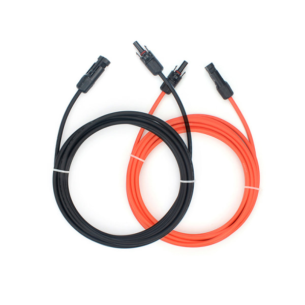 1 meter 2,5 mm2 PV-kabel 14AWG solkablar för solcellssystem 1m 2.5mm2  Black+Red 0610 | 1m 2.5mm2 Black+Red | Fyndiq
