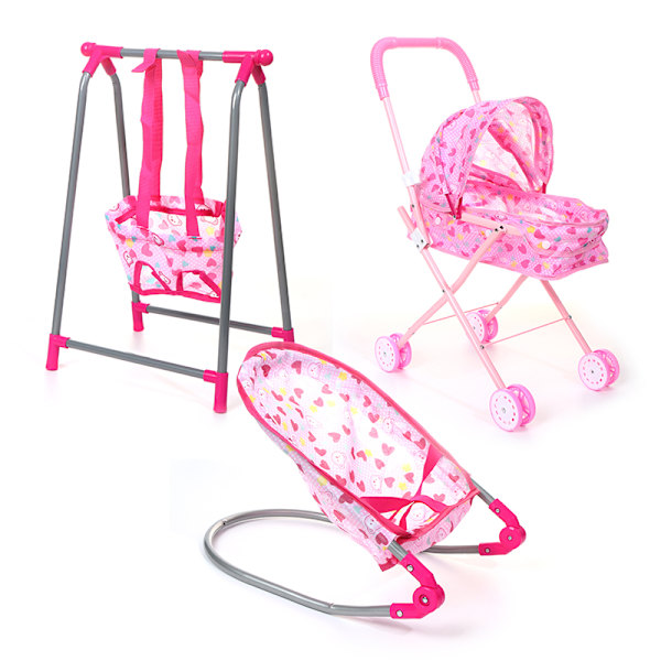 Nukkekodin tarvikkeet Keinutuolit Swing Bed Ruokailutuoli A