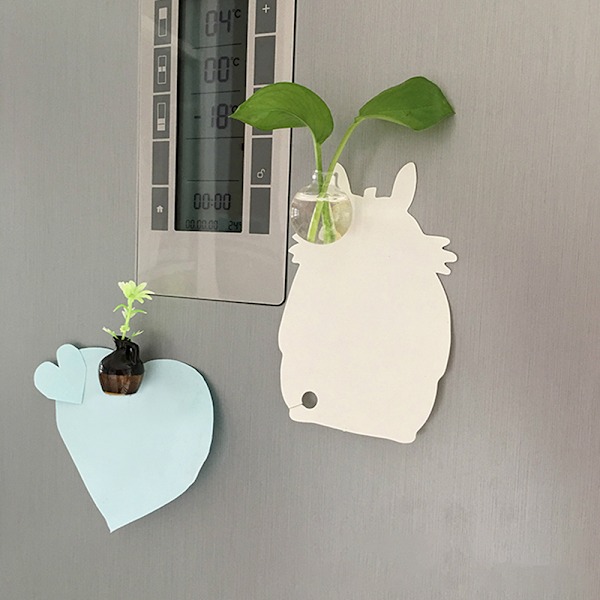 5/6/8 STK. Keramisk Vase Køleskabsmagnet Mini Blomsterarrangement A7