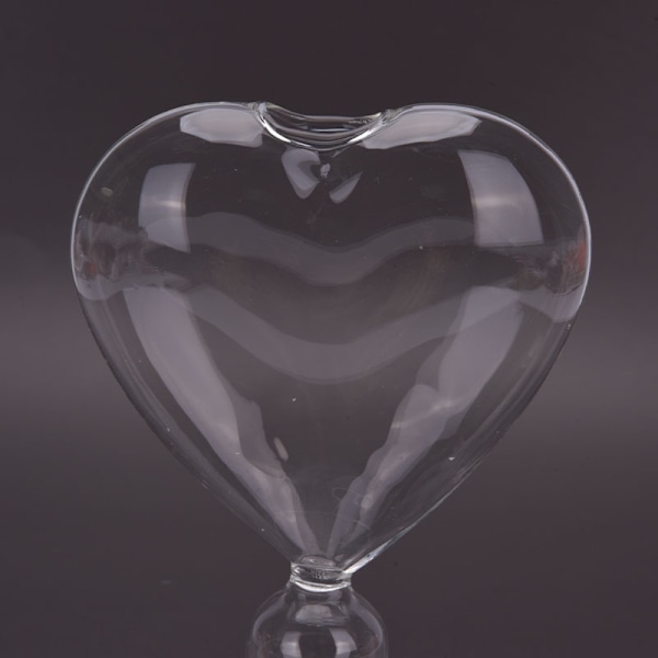 Glass Flower er Heart Glass Vase Stående Home Decoration