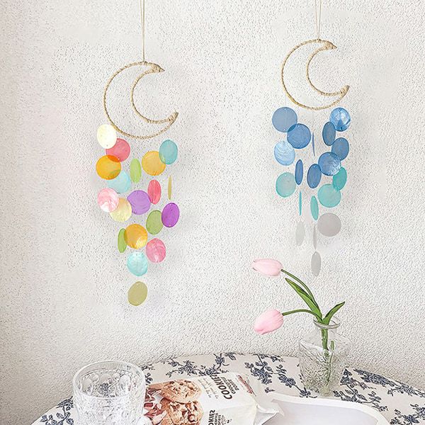 INS Heminredning Naturligt skal Dream Wind Chimes Pink