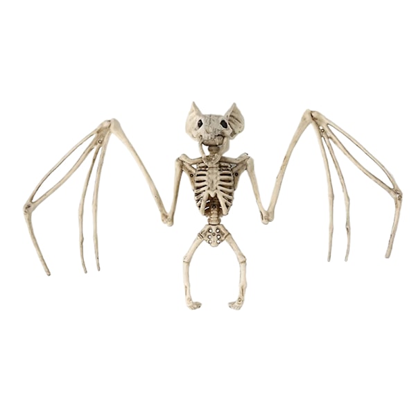 Halloween Horror Flaggermus Skjelett Skjelettmodell Festdekorasjon White