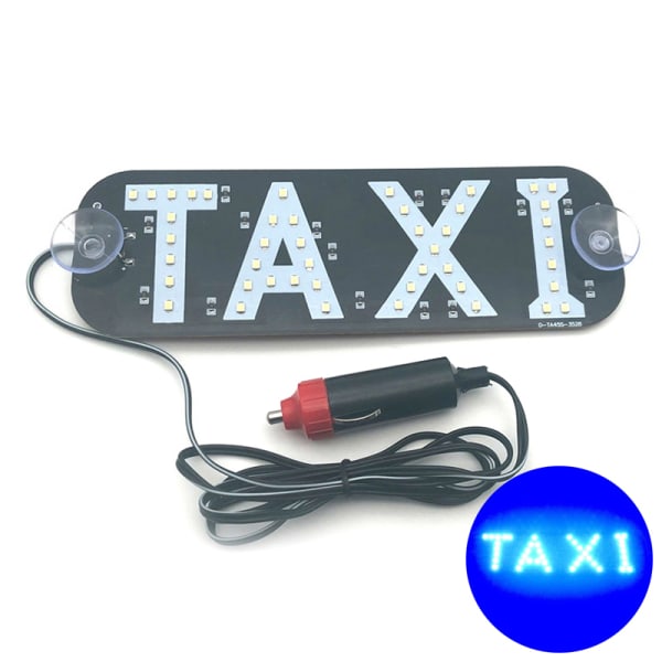 Taxiskilt LED-indikatorlys Panelskilt advarselslys Blue