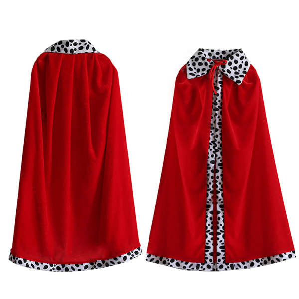 King Emperor Halloween -asu Punainen viitta King Robe Crown A1