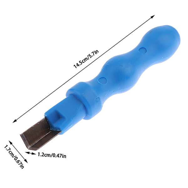 För flexrör med plast- och träspridare Blue