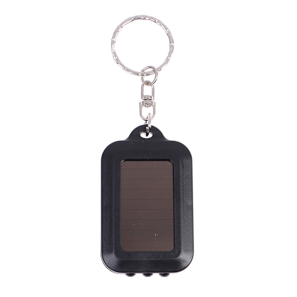 1 kpl mini-avaimenperä taskulamppu aurinkolamppu hätävalaistus Black