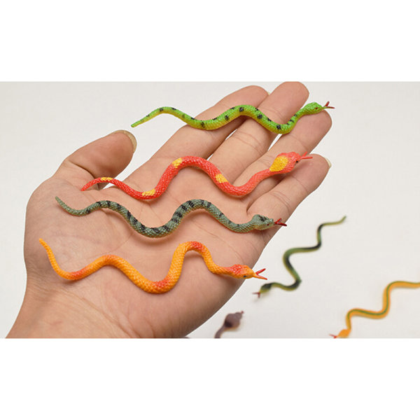 12 kpl korkea simulaatiolelu muovinen käärmemalli käärmelelut