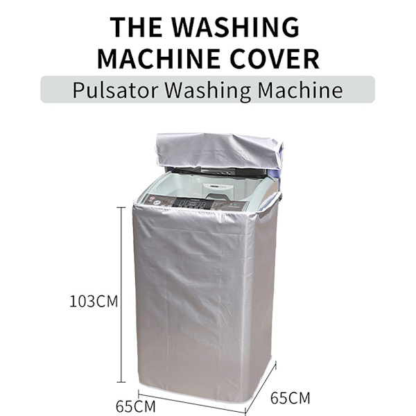 Vaskehine Cover Vandtæt Top Load Tøjvask Tørretumbler Cover XL