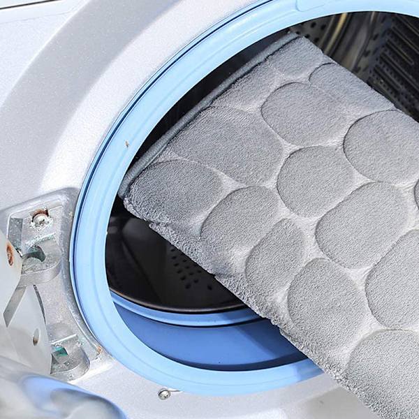 Hjem Brosteinspreget dør Teppedørmatte Light gray