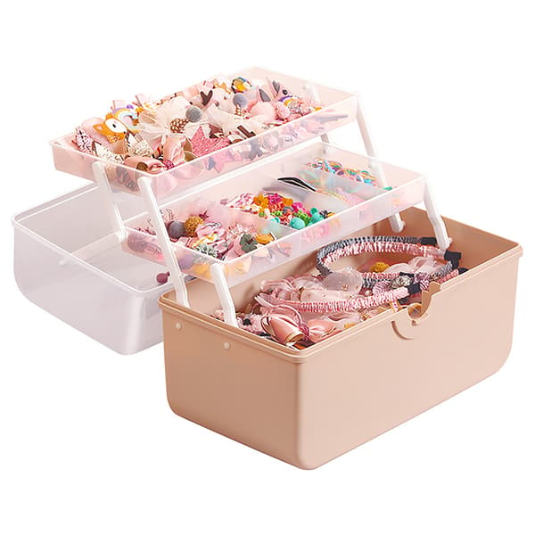 Barnhårtillbehör Förvaringsbox Huvudrep Organizer White