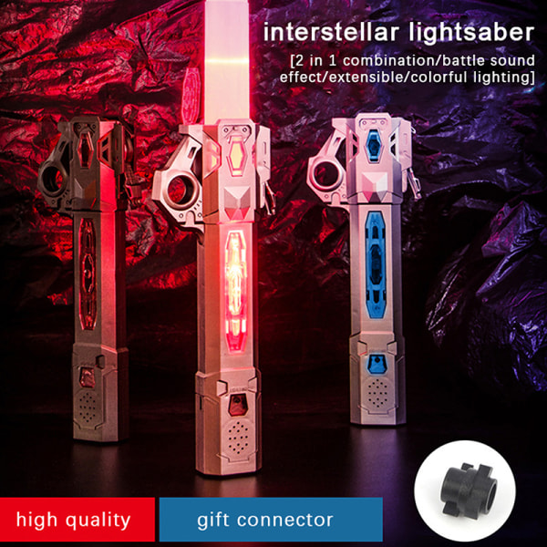 nyt RGB Sword Retractable Light Sabre Legetøj til børn Bronze