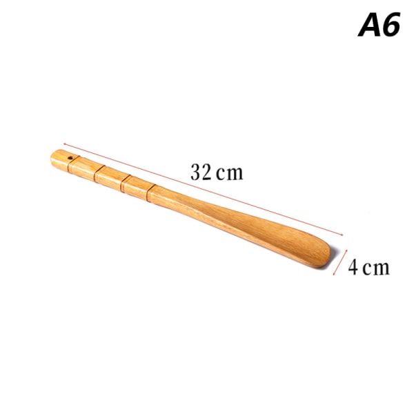 1st massivt trä skohorn träskohorn skolyftare Yellow A 32CM