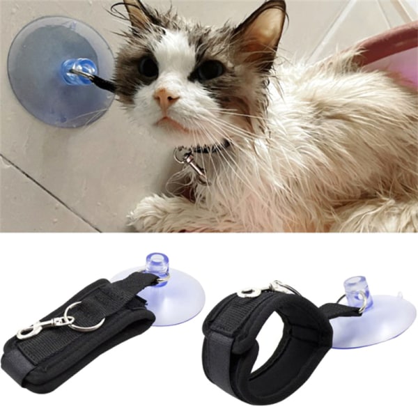 Lemmikkien kylpykiinnityshihna, jossa imukuppi kissan koiran suihkutyökalu