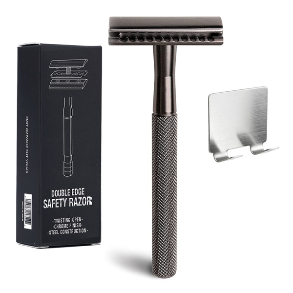 Manuell barbermaskin for hårfjerning med skiftende blader Black