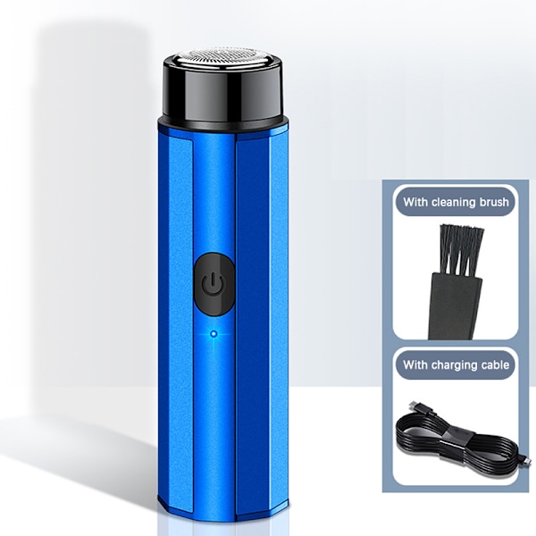 Elektrisk rakapparat för män Portable Electric Razor Beard Blue