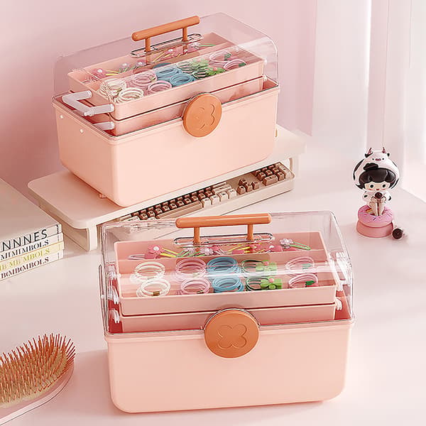 Barnhårtillbehör Förvaringsbox Huvudrep Organizer White