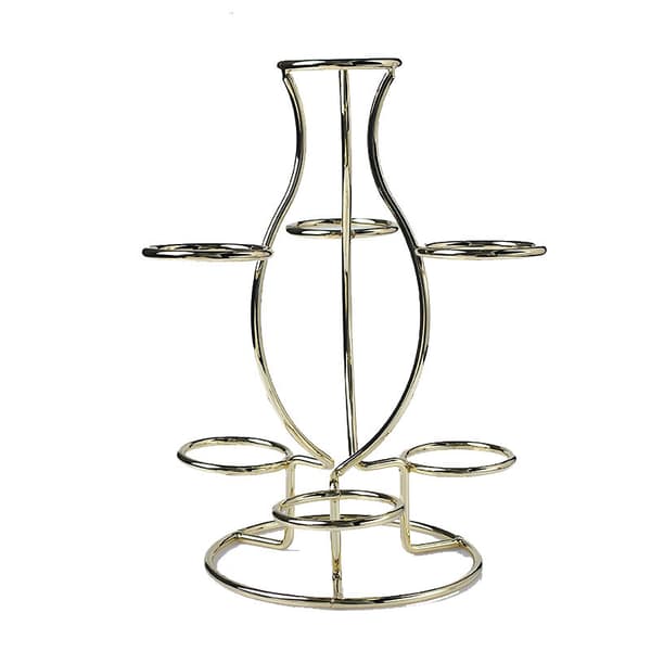 Seven Crystal Ball Sædebold Display Stand Crystal Ball Bracket Gold L