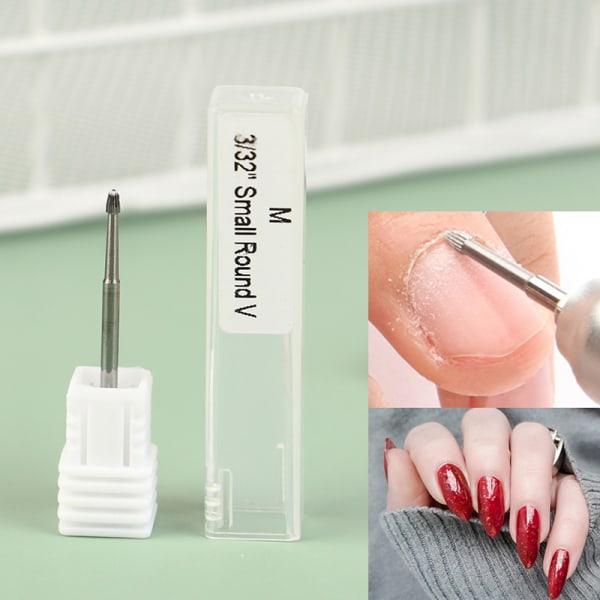 Manikyr Nail Art icle Clean Nail Drill Bits Head Milling ters