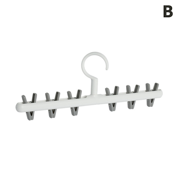 4 kpl 6 klipsiä Hatut Sukat Organizer Ripustin Gray 4 PCS