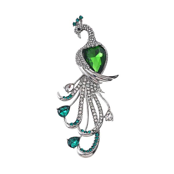 Mode udsøgt påfugl rhinestone broche til kvinders tøj A2