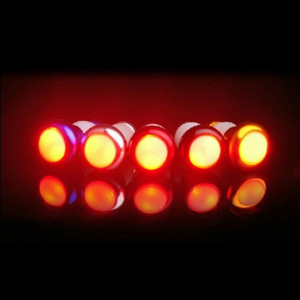 1 par Cykelcykel Blinkers Handtag End Plug LED Silver