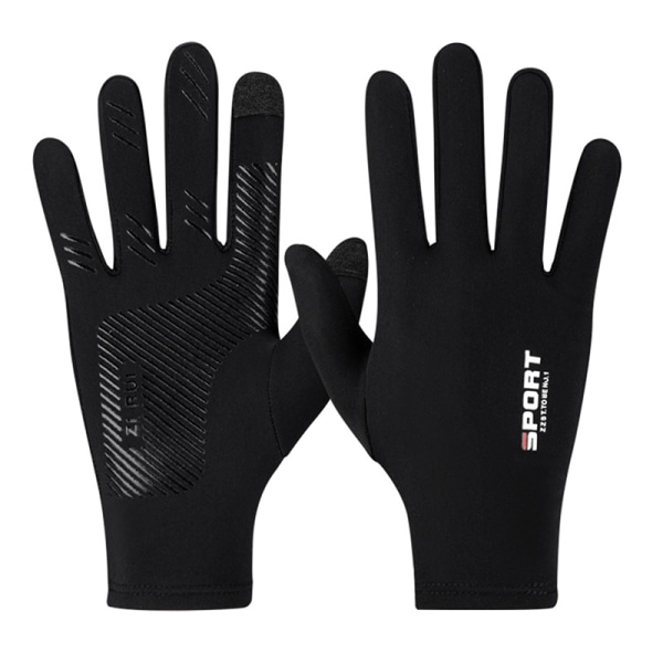 Män Vinter vattentäta cykelhandskar Sports Touch Handskar Thin  Medium