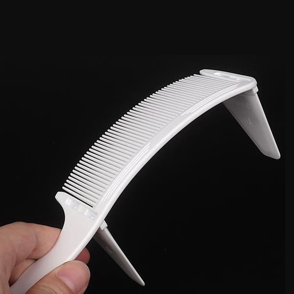 1PC Man Curved Positioning Comb Justerbar Professionel Barber Black