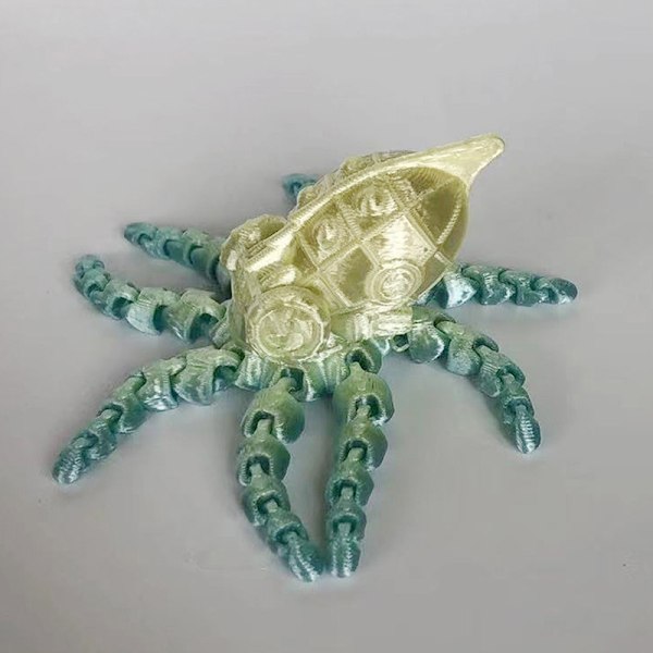 3D-tryckt bläckfisk 3D-tryckt häst Hemskrivbordets hantverk A5