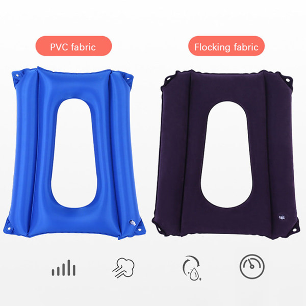 Rullestol oppblåsbar pute Anti-pressure Sore Seteseng Blue