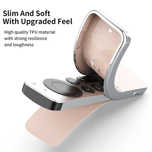 Forebyg ridser Fjernbetjening Transparent beskyttelsesetui Transparent Siri Remote