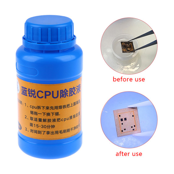 250ML Black Glue Remove Liquid for Phone CPU Lim Remover