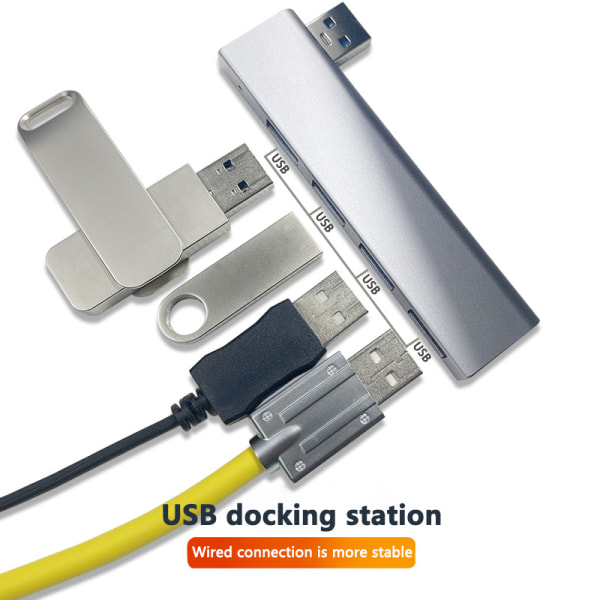 USB3.0 Hub 4 Porter Forlenget Plugg USB Splitter Bærbar PC-tilbehør