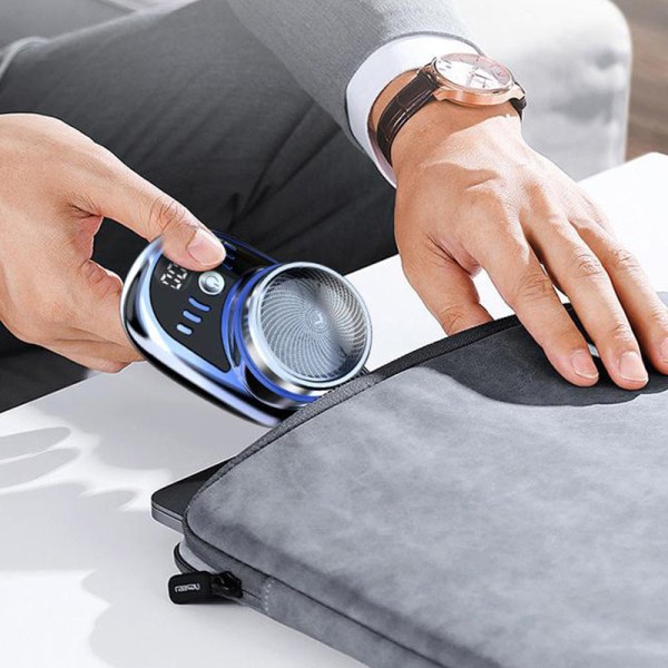 Mini elektrisk barbermaskin for menn kjøretøymontert barbermaskin Silver