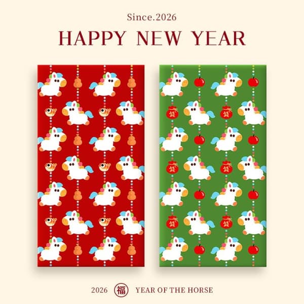 30 st Pengakuvert Nyår Hongbao Lyckopeng Rött Kuvert A2