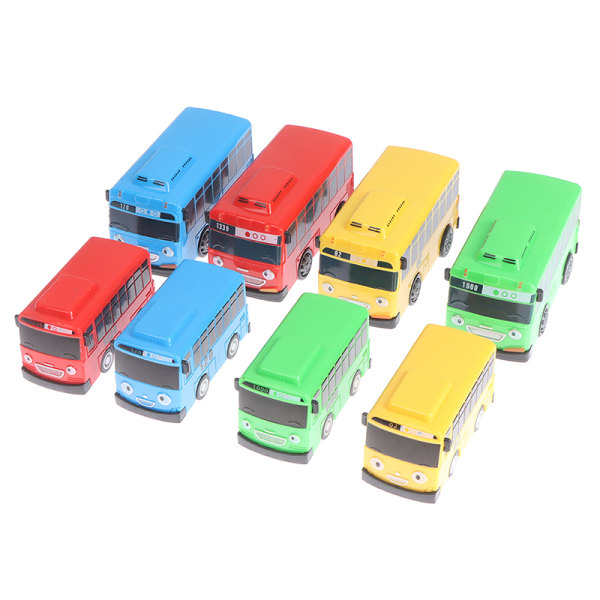 4 kpl Tayo The Little Bus Cartoon Pull Back set L