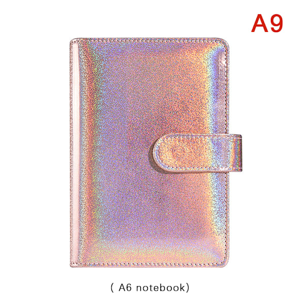 A6 nahkaiset Budget Binder -muistikirjan muistikirja-kirjekuoret A9