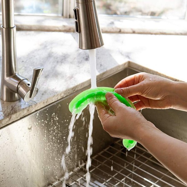Cubby Tallriksavdelare Klar 2-pack Avdelare Silikon Separator S Transparent