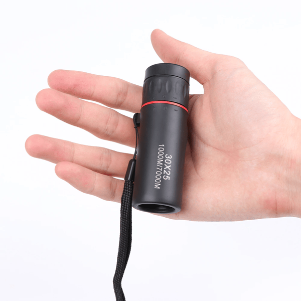 HD 30x25 monokulaariteleskooppikiikarit Zoomaustarkennus Black