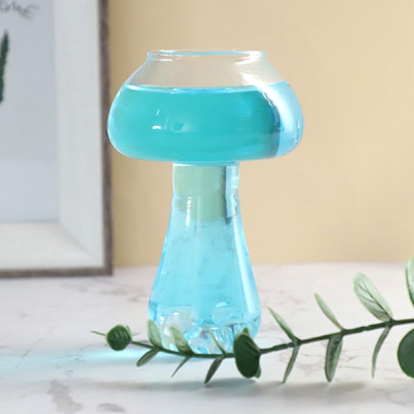 Mushroom Design glaskopp Cocktail Glas vinglas Clear